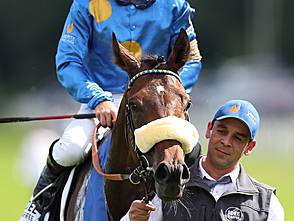 IDEE 155. Deutsches Derby Gr.1: Palladium siegt unter Thore Hammer-Hansen