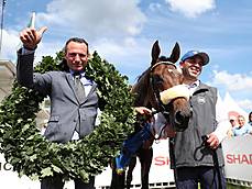 IDEE 155. Deutsches Derby Gr.1: Palladium siegt unter Thore Hammer-Hansen