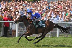 Fantastic Moon wins under Rene Piechulek in the Wettstar.de - 154th Grand Prix of Baden, Gr.1